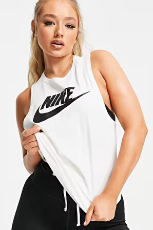 Nike Sportswear Future New Beyaz Pamuklu Kadın Spor Atlet 