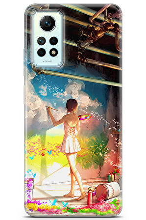 Xiaomi Redmi Note 12 Pro 4G uyumlu Girls 6 Baskılı Renkli Hayaller