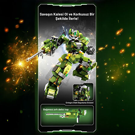 Steel Titan Ölümsüz Savaşçı Yapı Bloğu Seti