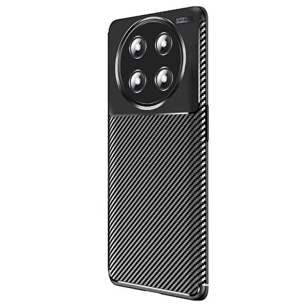 Gpack Honor Magic 7 Lite uyumlu Kılıf Negro Karbon Görünümlü Silikon