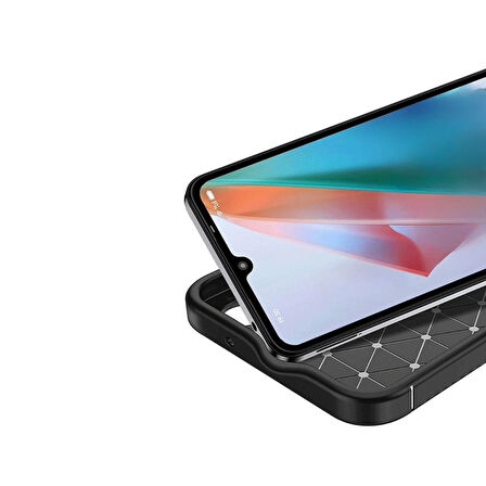 Gpack Honor Magic 7 Lite uyumlu Kılıf Negro Karbon Görünümlü Silikon