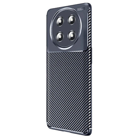 Gpack Honor Magic 7 Lite uyumlu Kılıf Negro Karbon Görünümlü Silikon