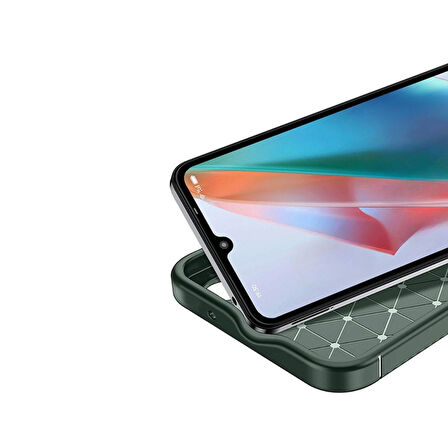 Gpack Realme C75 uyumlu Kılıf Negro Karbon Görünümlü Silikon