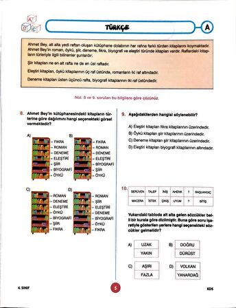 4.Sınıf Deneme Sınavı - 4 Kitapcık 