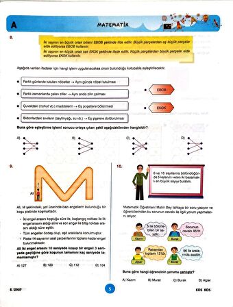 8.Sınıf LGS Deneme Sınavı - Sayısal Bölüm - 4 Kitapcık 