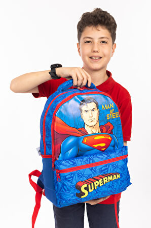 Necati Çanta Lisanslı Superman Temalı İlkokul Çantası