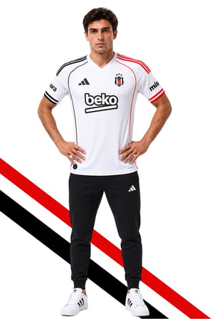 ORJİNAL LİSANSLI ADİDAS BEŞİKTAŞ FORMA 25-26 SEZON BEYAZ FORMA