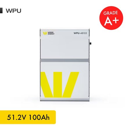 51,2V 100Ah 5.4kW LiFePO4 WPU Series Bluetooth'lu Lityum Demir Fosfat Akü/Batarya