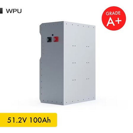 51,2V 100Ah 5.4kW LiFePO4 WPU Series Bluetooth'lu Lityum Demir Fosfat Akü/Batarya