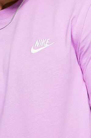 Nike Sportswear Clup Tee Lila Renk Erkek Spor Tişört