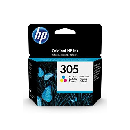 HP No 305 3 Renkli Paket Kartuş 100 Sayfa