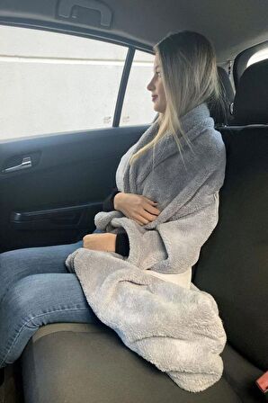 Wolksvogen Baskılı Battaniyeli Opsiyonel Yastık