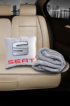 Seat Baskılı Battaniyeli Opsiyonel Yastık