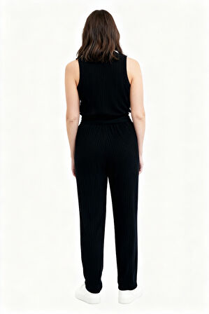 BAYAN PİJAMA ALTI BELİ LASTİKLİ RAHAT KALIP 