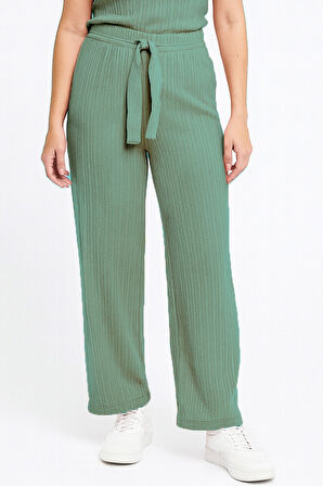 BAYAN PİJAMA ALTI BELİ LASTİKLİ RAHAT KALIP 