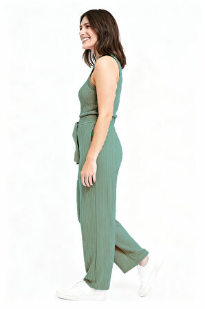 BAYAN PİJAMA ALTI BELİ LASTİKLİ RAHAT KALIP 