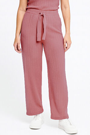 BAYAN PİJAMA ALTI BELİ LASTİKLİ RAHAT KALIP 