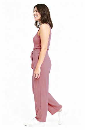 BAYAN PİJAMA ALTI BELİ LASTİKLİ RAHAT KALIP 