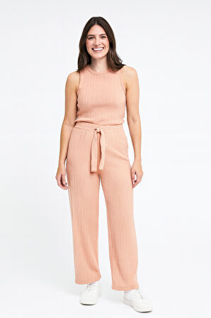 BAYAN PİJAMA ALTI BELİ LASTİKLİ RAHAT KALIP 