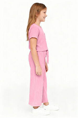 KIZ ÇOCUK PİJAMA ALTI BELİ LASTİKLİ RAHAT KALIP