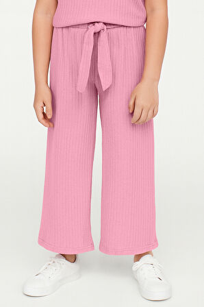 KIZ ÇOCUK PİJAMA ALTI BELİ LASTİKLİ RAHAT KALIP