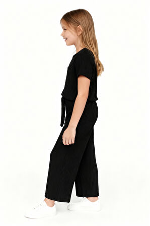 KIZ ÇOCUK PİJAMA ALTI BELİ LASTİKLİ RAHAT KALIP