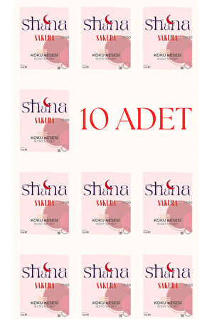 10'lu Sakura Dolap Ayakkabılık Ve Çekmece Parfümlü Kese Kokusu Oda Koku Kesesi