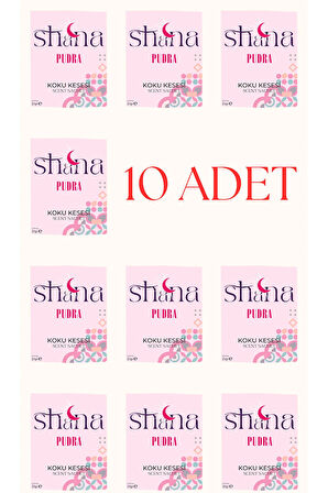 10'lu Pudra Dolap Ayakkabılık Ve Çekmece Parfümlü Kese Kokusu Oda Koku Kesesi