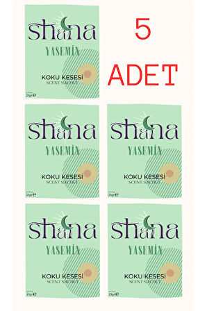 5'li Yasemin Dolap Ayakkabılık Ve Çekmece Parfümlü Kese Kokusu Oda Koku Kesesi
