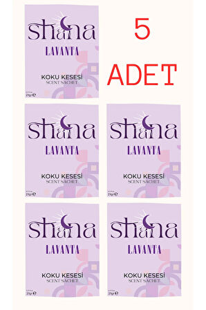 5'li Lavanta Dolap Ayakkabılık Ve Çekmece Parfümlü Kese Kokusu Oda Koku Kesesi