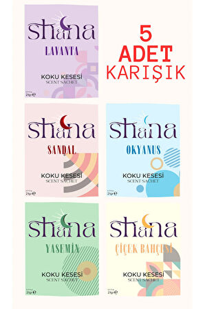 5'li Karışık Dolap Ayakkabılık Ve Çekmece Parfümlü Kese Kokusu Oda Koku Kesesi-3