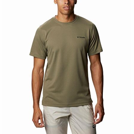Columbia AO0191 Bisiklet Yaka Kısa Kol Baskılı Yeşil Erkek T-Shirt