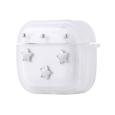 Gpack Airpods 4 uyumlu Kulaklık Kılıfı Simli Şeffaf Kutup Airbag 44