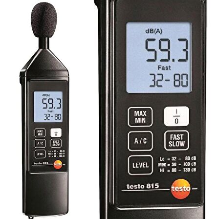 Testo 815 Gürültü Seviyesi Ölçüm Cihazı