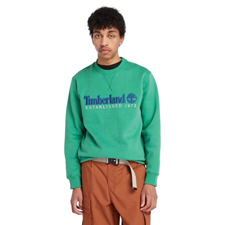 Timberland Erkek Sweatshirt Embroidery Logo Brush Back