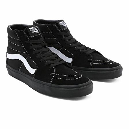 Vans UA SK8-Hi Unisex Siyah Siyah Günlük Ayakkabı 
