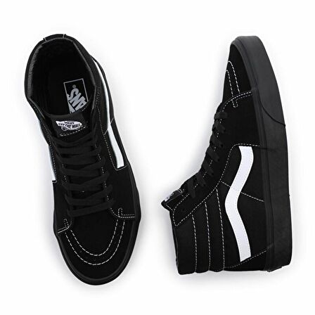 Vans UA SK8-Hi Unisex Siyah Siyah Günlük Ayakkabı 