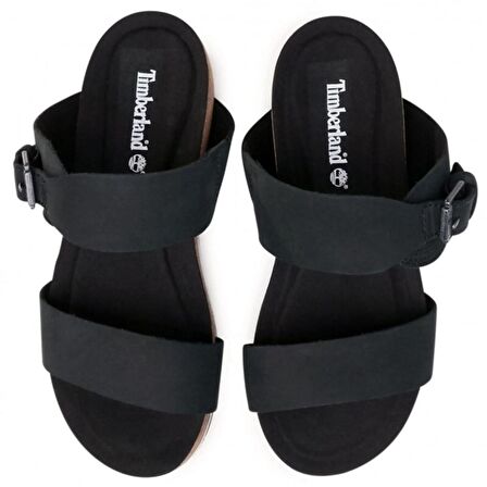 Timberland Malibu Waves Slide Black Nubuck Siyah Sandalet