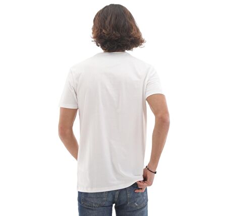 B0A2BPT1001-R Timberland Ss Dun-Riv V Neck T Erkek T-Shirt Beyaz