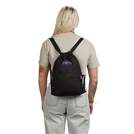 JanSport Drawsack Siyah Sırt Çantası