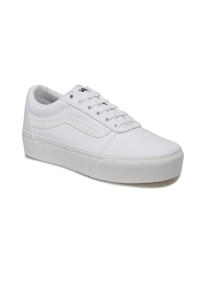 VANS Kadın Ayakkabı VN0A3TLC0RG1 WM Ward Platform (Canvas) white Textile