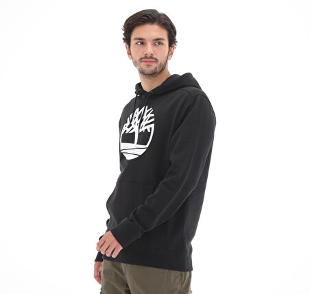 B0A2BJHN921-R Timberland Yc Core Tree Logo Pull Over Hoodie (Bru Erkek Sweatshirt Siyah