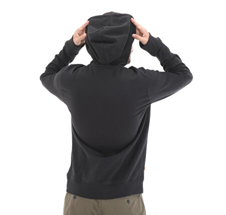 B0A2BJHN921-R Timberland Yc Core Tree Logo Pull Over Hoodie (Bru Erkek Sweatshirt Siyah