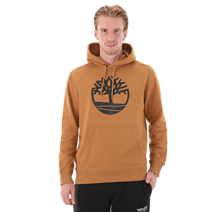 B0A2BJHP571-R Timberland Core Logo P-o Hood Bb Erkek Sweatshirt Kahve