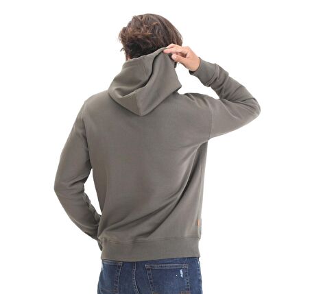 B0A2BJHZ281-R Timberland Yc Core Tree Logo Pull Over Hoodie (Bru Erkek Sweatshirt Yeşil