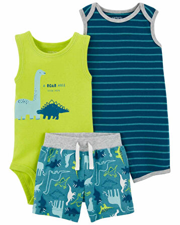 Carters Layette Erkek Bebek 3Lü Set 1N040910Y
