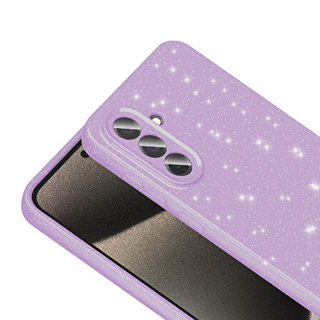 Gpack Samsung Galaxy A56 uyumlu Kılıf Koton Simli Silikon Arka Kapak Kamera Korumalı