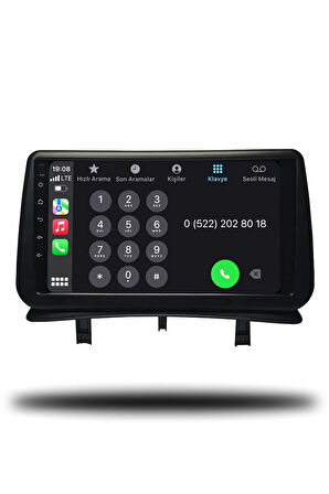 Renault Clio 3 2005-2011 Android Multimedya + CarPlay + Android Auto + 4GB RAM + 64GB Hafıza