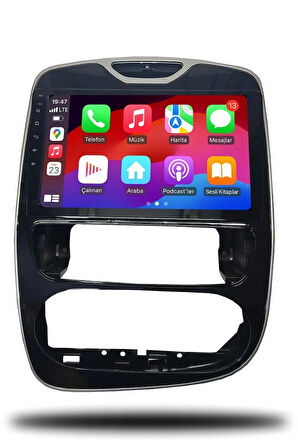 Renault Clio 4 2016-2019 Android Multimedya + CarPlay + Android Auto + 4GB RAM + 64GB Hafıza