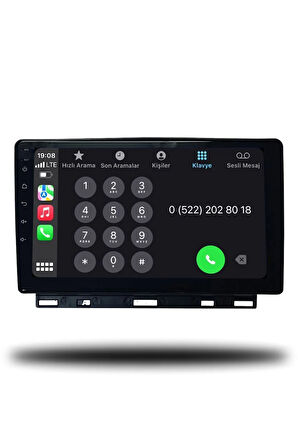 Renault Clio 5 2019-2022 Android Multimedya + CarPlay + Android Auto + 2gb RAM + 32gb Hafıza